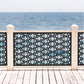 Geometric Oval Link Laser Cut Metal Railing Insert | Modern Interlocking Loop Privacy Screen | Custom Chain Mesh Deck Panel | R33
