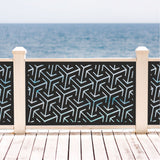Custom Y-Pattern Laser Cut Metal Railing Insert | Modern Hexagonal Geometric Deck Privacy Panel | Tri-Directional Balcony Screen | R38
