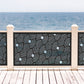 Art Deco Concentric Arc Laser Cut Metal Railing Insert | Geometric Diamond Circle Deck Panel | Custom Balcony Privacy Screen | R40