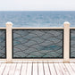 Custom Modern Ocean Wave Laser Cut Metal Railing Insert | Coastal Deck Panel |Japanese Wave Seigaiha Pattern Privacy Screen | R41
