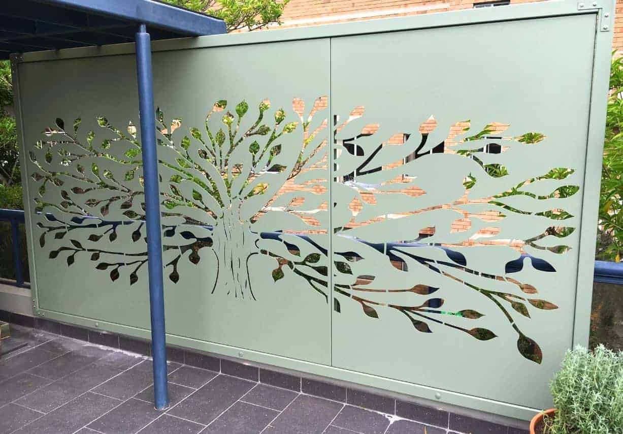 Custom Gate | Metal Garden Gate | Metal Art Accent | Pedestrian Walk Thru Entry | Outdoor | Indoor | Garden Gate | Modern Gate modern tree door