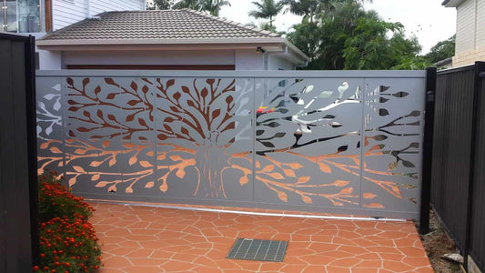 Custom Gate | Metal Garden Gate | Metal Art Accent | Pedestrian Walk Thru Entry | Outdoor | Indoor | Garden Gate | Modern Gate modern tree door