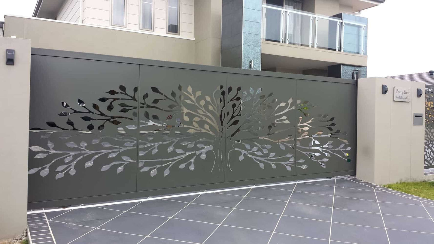 Custom Gate | Metal Garden Gate | Metal Art Accent | Pedestrian Walk Thru Entry | Outdoor | Indoor | Garden Gate | Modern Gate modern tree door