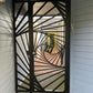 Custom Gate | Metal Garden Gate | Metal Art Accent | Pedestrian Walk Thru Entry | Outdoor | Indoor | Garden Gate | Modern Gate galactic