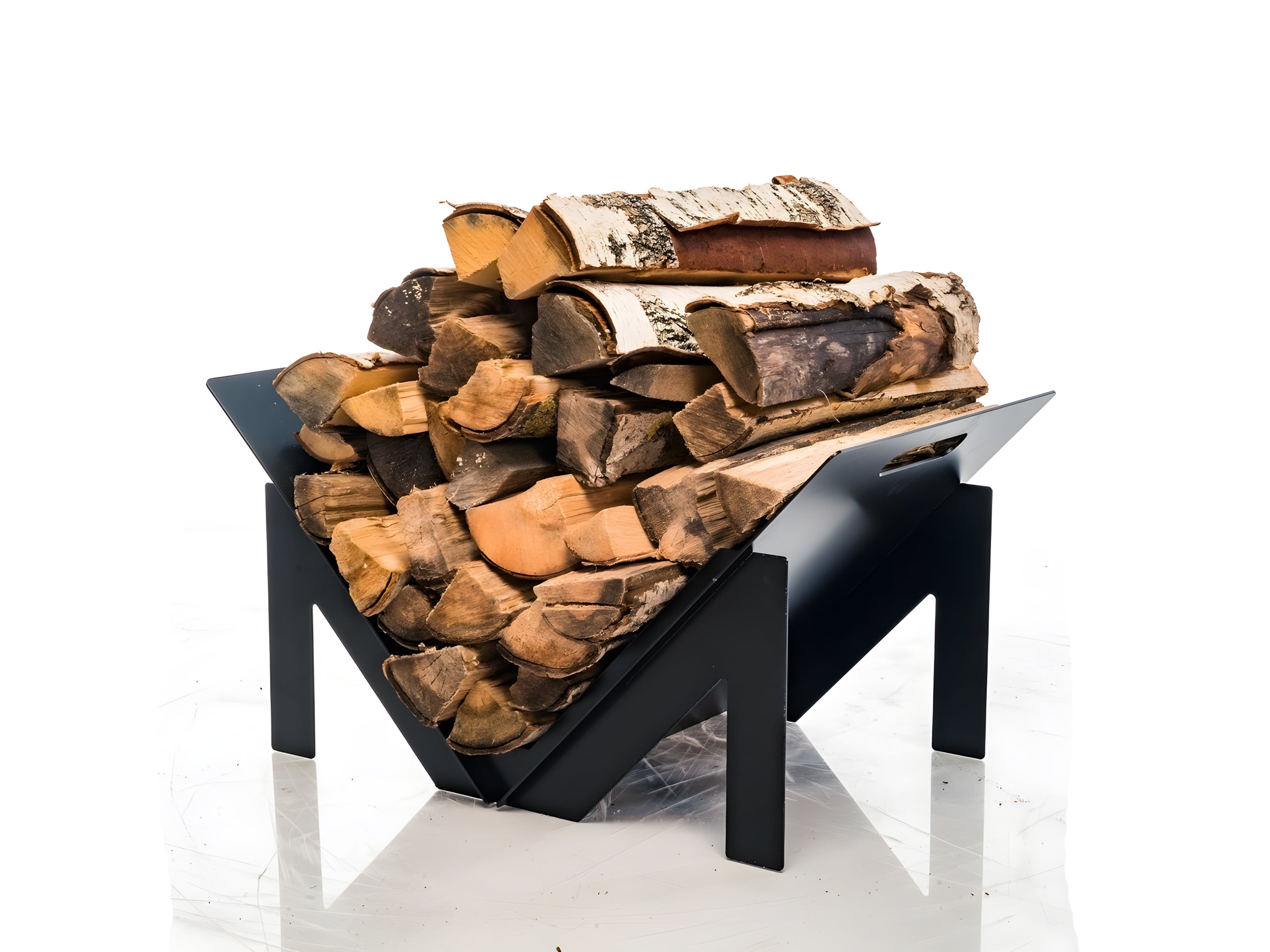 Firewood Rack, Steel Firewood Holder 12