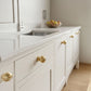 Solid Brass Round Cabinet Drawer Knob