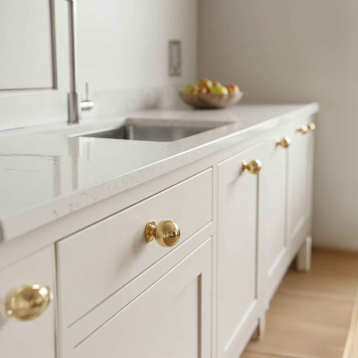 Solid Brass Round Cabinet Drawer Knob