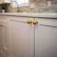 Solid Brass Round Cabinet Drawer Knob