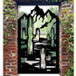 Custom Desert Cactus Metal Garden | Southwestern Desert Themed Iron Steel Laser Cut Door | Metal Art Outdoor Entrance | M40