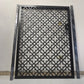 Front view of the Casablanca Moroccan decorative privacy gate with geometric floral cutouts and lock box, ready for shipping