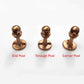 Copper Gallery Rail, Copper Shelf Tipping, Floating Shelf Tipping with Decorative Posts, Rack-Mounted Gallery Rail, Bookshelf