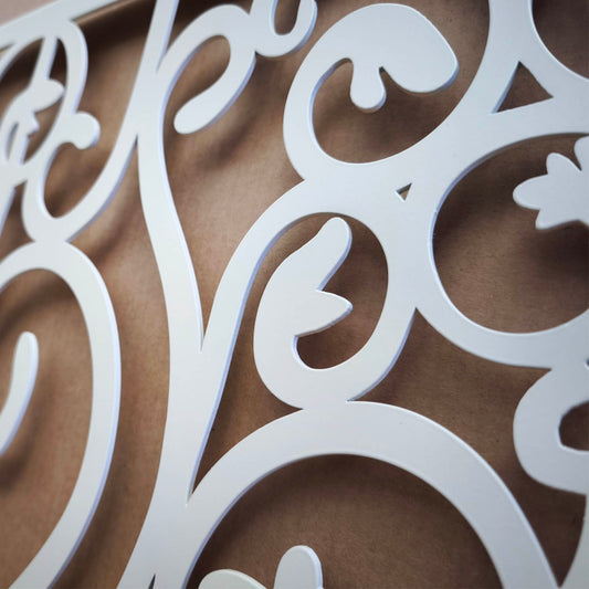 Decorative laser cut floral patterm