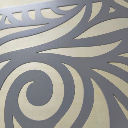 Starry Night Laser Cut Fireplace Screen | Custom Size Metal Spark Guard with Feet | F2