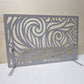 Starry Night Laser Cut Fireplace Screen | Custom Size Metal Spark Guard with Feet | F2