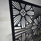 Modern Floral Fireplace Screen M9