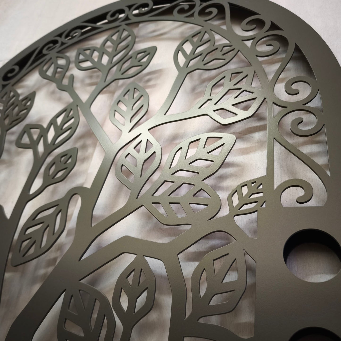 Modern Tree of Life Garden Gate - Custom Arched Laser Cut Metal Gate M114
