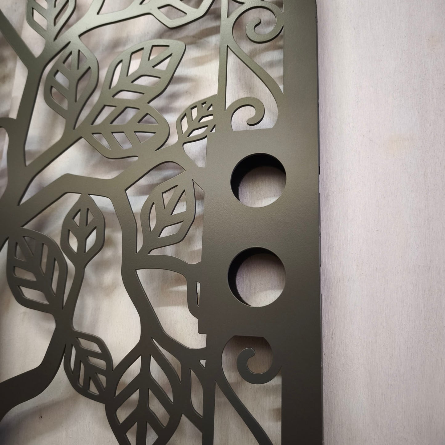 Modern Tree of Life Garden Gate - Custom Arched Laser Cut Metal Gate M114