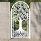 Modern Tree of Life Garden Gate - Custom Arched Laser Cut Metal Gate M114