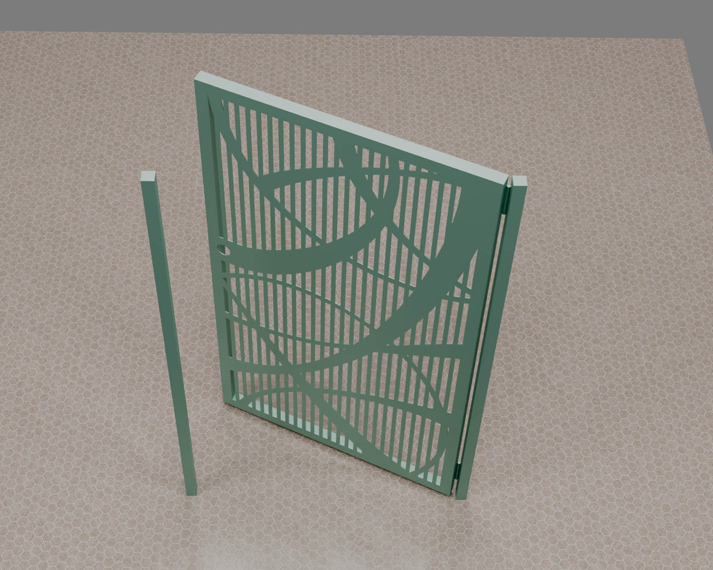 OUTLET GATE | Custom Gate | Metal Garden Gate | Metal Art Accent | Pedestrian Walk Thru Entry | Outdoor | Indoor | Garden Gate |