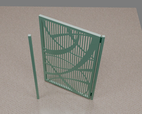 OUTLET GATE | Custom Gate | Metal Garden Gate | Metal Art Accent | Pedestrian Walk Thru Entry | Outdoor | Indoor | Garden Gate |