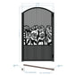 OUTLET GATE 2 | Custom Gate | Metal Garden Gate | Metal Art Accent | Pedestrian Walk Thru Entry | Outdoor | Indoor | Garden Gate |
