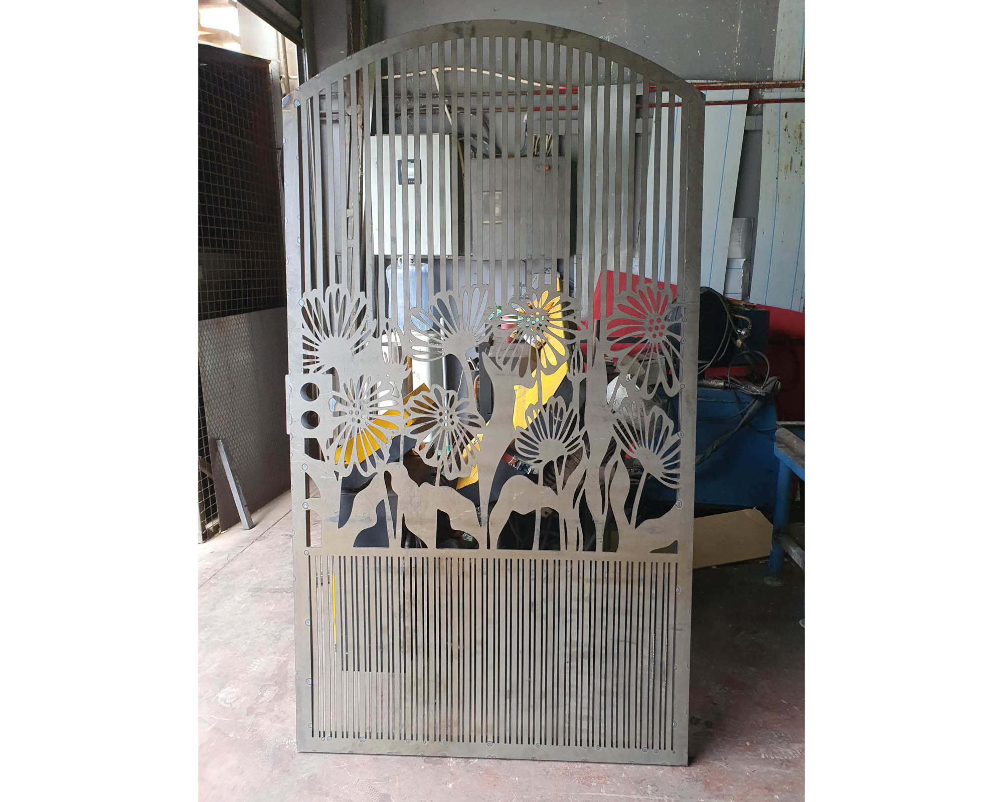 OUTLET GATE 2 | Custom Gate | Metal Garden Gate | Metal Art Accent | Pedestrian Walk Thru Entry | Outdoor | Indoor | Garden Gate |