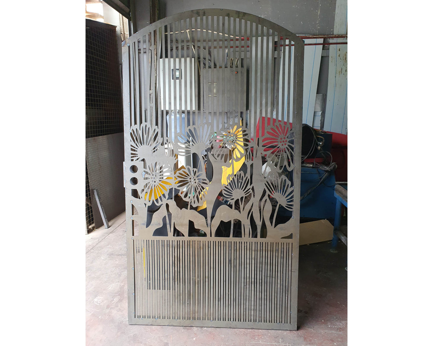 OUTLET GATE 2 | Custom Gate | Metal Garden Gate | Metal Art Accent | Pedestrian Walk Thru Entry | Outdoor | Indoor | Garden Gate |