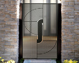 Custom Gate | Metal Garden Gate | Metal Art Accent | Pedestrian Walk Thru Entry | Outdoor | Indoor | Garden Gate | Modern Gate modern 3