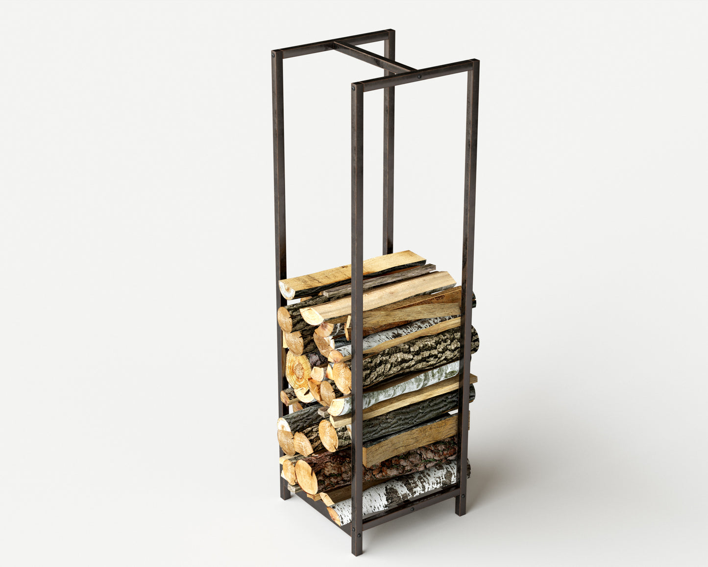 Firewood Rack, Steel Firewood Holder, Firewood Storage, Wood Rack Firewood Rack,Garden Decor Farmhouse Gift Metal Log Holder
