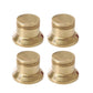 Handcrafted Unlacquered Brass Stove Knobs