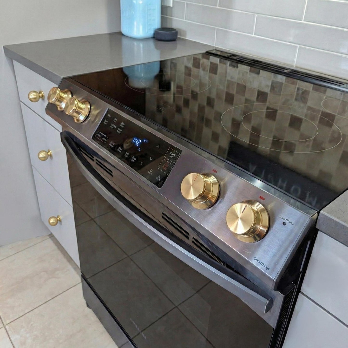 Handcrafted Unlacquered Brass Stove Knobs