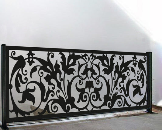 Custom privacy | Interior panel | Fence Panel | Laser Cut | Balcony Railing | Metal Railing Panel | Metal Privacy Screen classic panel