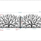 Custom privacy | Indoor-Outdoor panel | Fence Panel | Laser Cut | Balcony Railing | Metal Railing Panel | Metal Privacy Screen | Tree Panel, 158"x49"