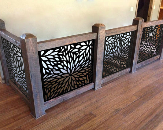 Custom privacy | Interior panel | Fence Panel | Laser Cut | Balcony Railing | Metal Railing Panel | Metal Privacy Screen | Modern Panel