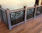 Custom privacy | Interior panel | Fence Panel | Laser Cut | Balcony Railing | Metal Railing Panel | Metal Privacy Screen | Modern Panel