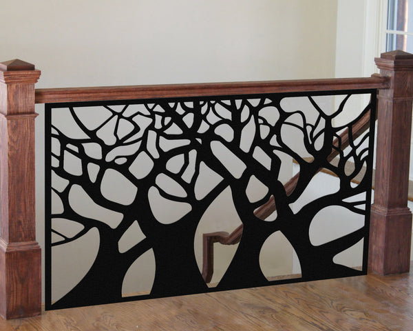 Fence, Balcony Railing, Metal Railing Panel, Tree panel