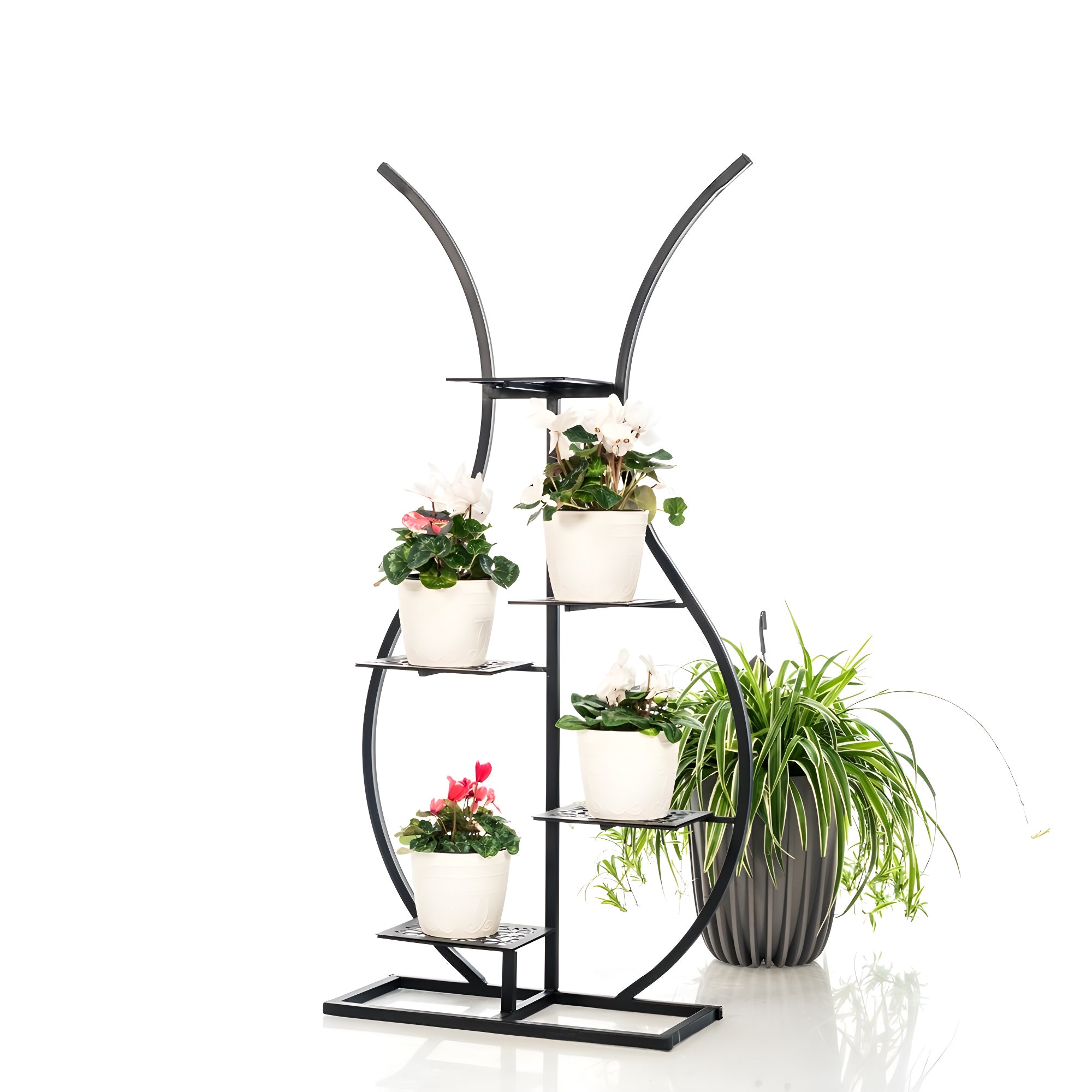 Metal Flower Pot, Plant Stand, Adjustable Palnter Stand, Multi Plant Stand, indoor flower shelf, outdoor step rack, flower pot stand, metal flower shelf 3