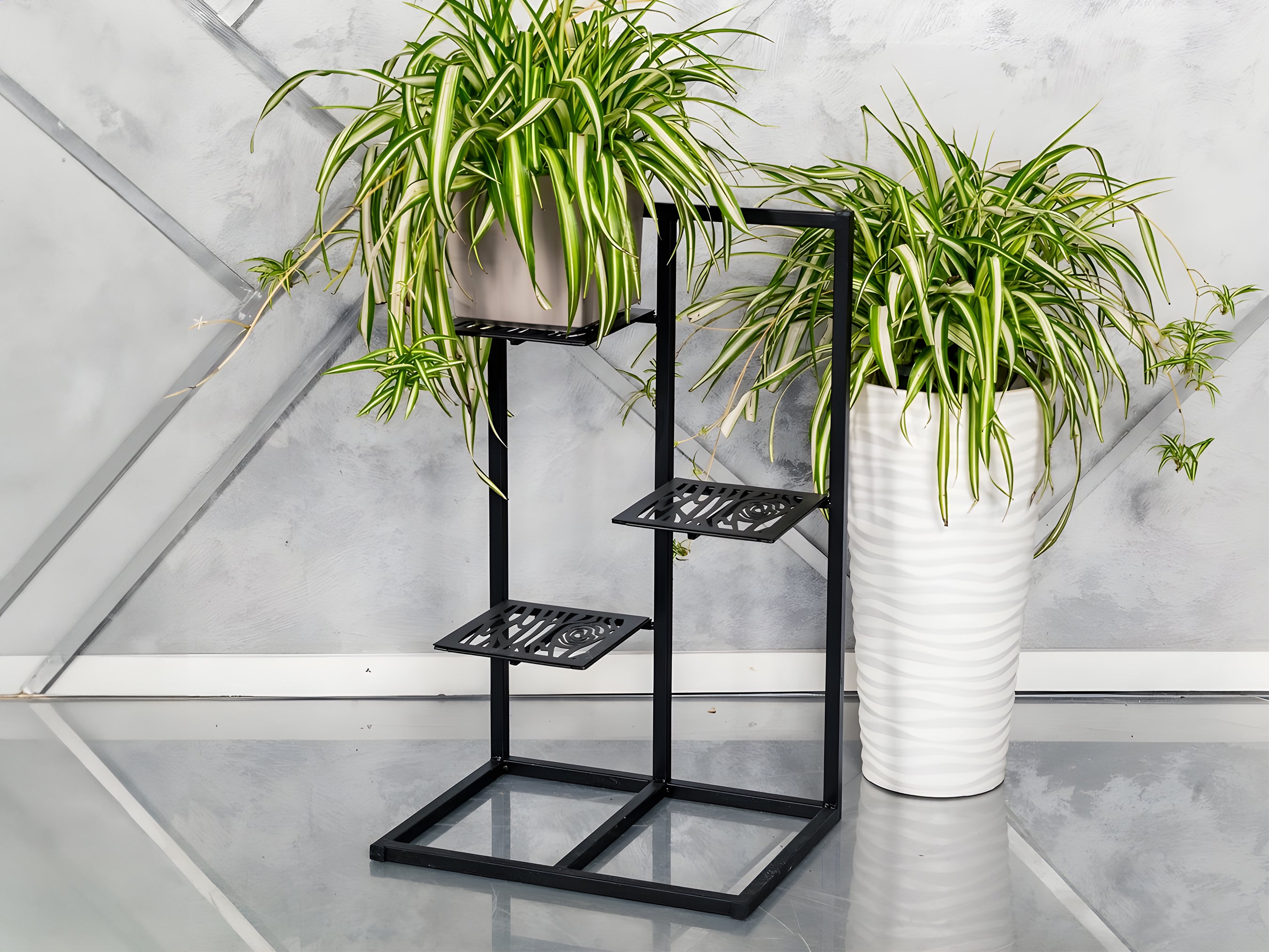 Metal Flower Pot, Plant Stand, Adjustable Palnter Stand, Multi Plant Stand, indoor flower shelf, outdoor step rack, flower pot stand, metal flower shelf