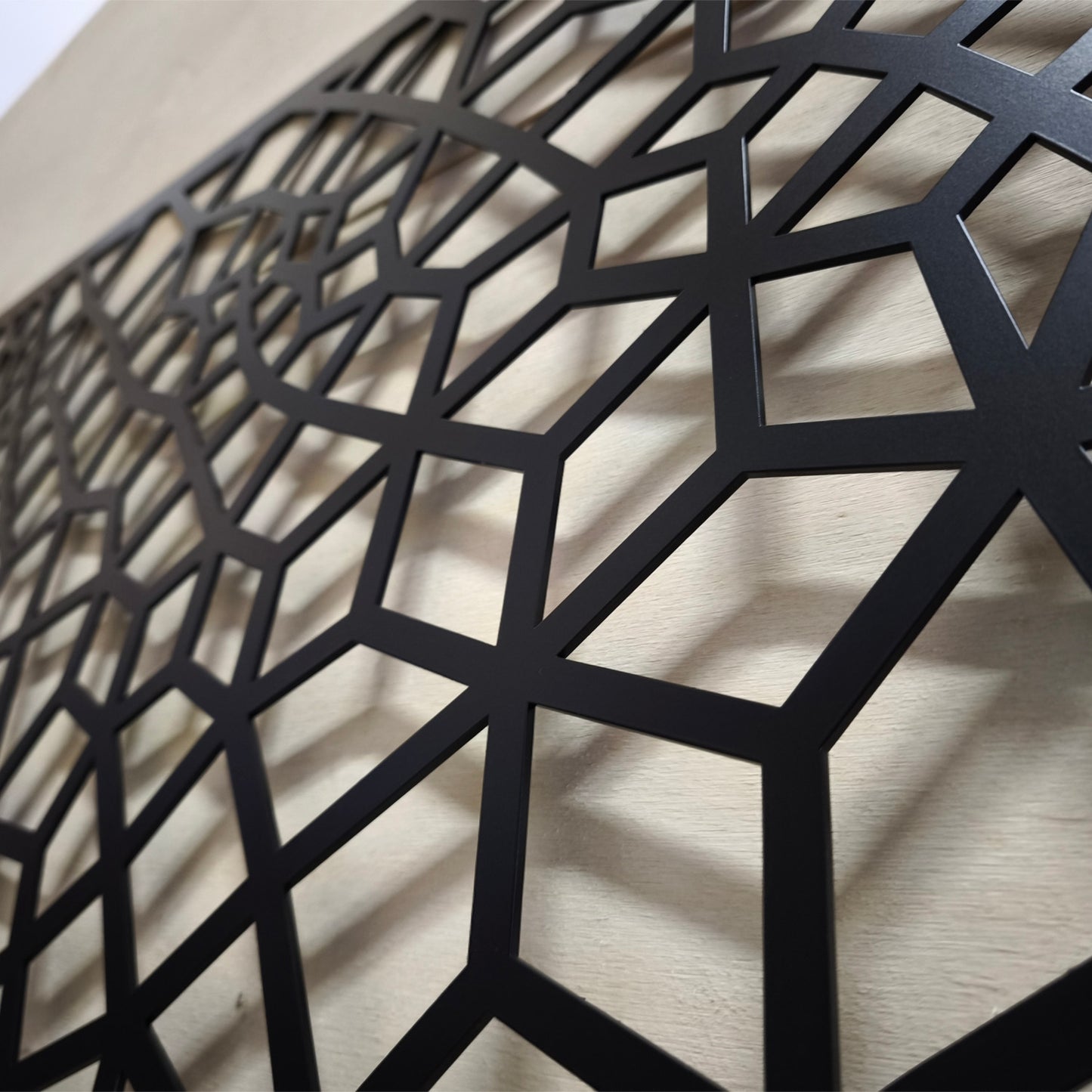 Custom privacy | Interior panel | Fence Panel | Laser Cut | Balcony Railing | Metal Railing Panel | Metal Privacy Screen | honeycomb pattern
