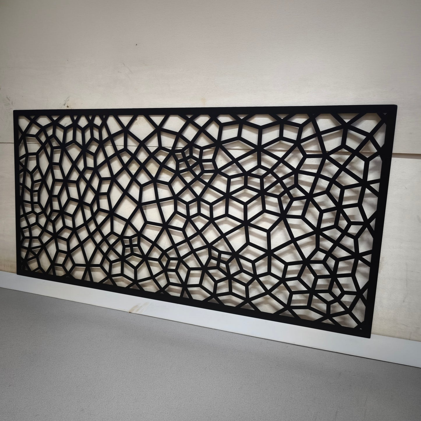 Custom privacy | Interior panel | Fence Panel | Laser Cut | Balcony Railing | Metal Railing Panel | Metal Privacy Screen | honeycomb pattern