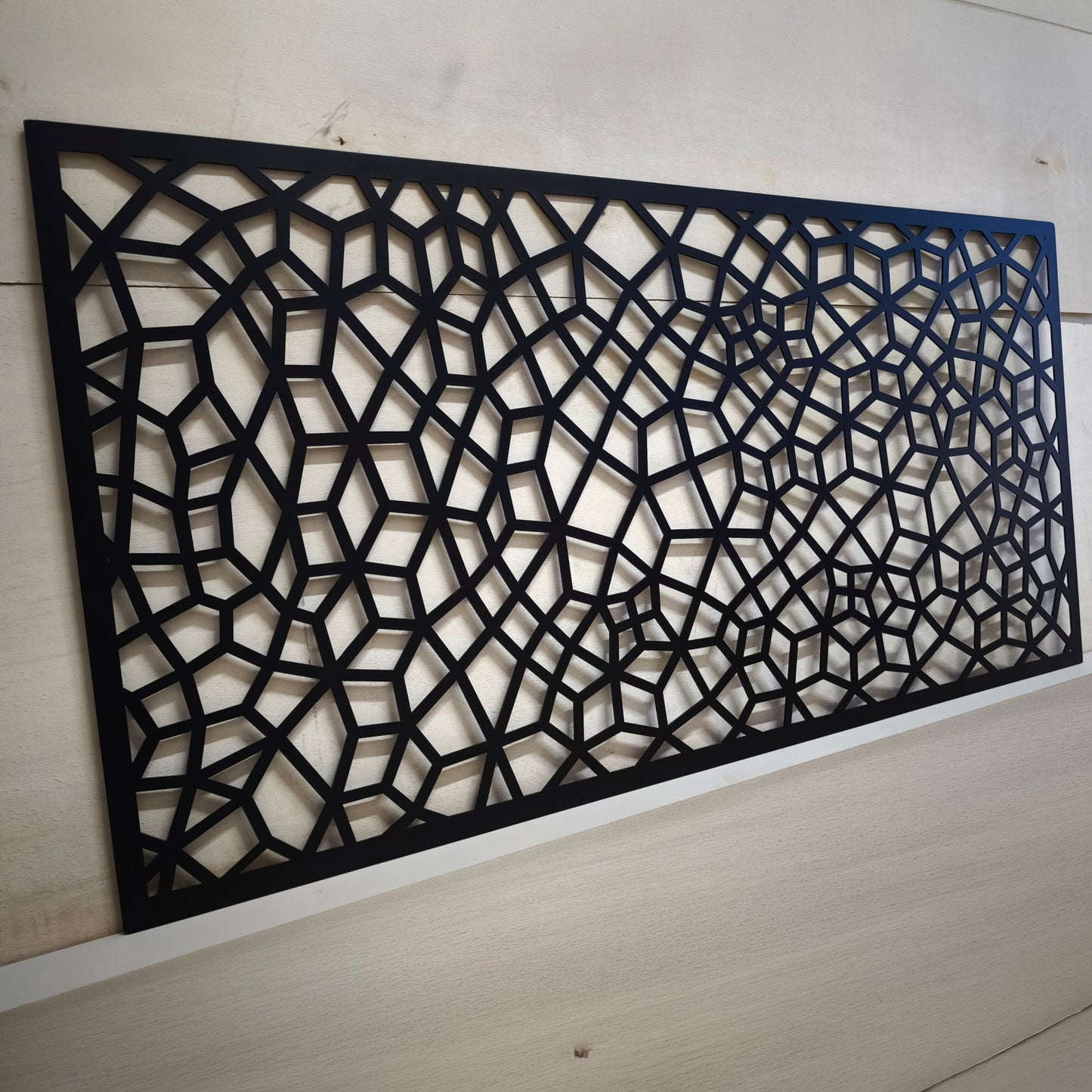 Custom privacy | Interior panel | Fence Panel | Laser Cut | Balcony Railing | Metal Railing Panel | Metal Privacy Screen | honeycomb pattern