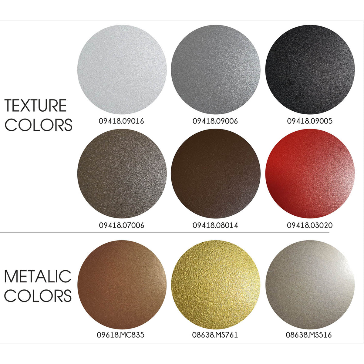 texture colors, metalic colors