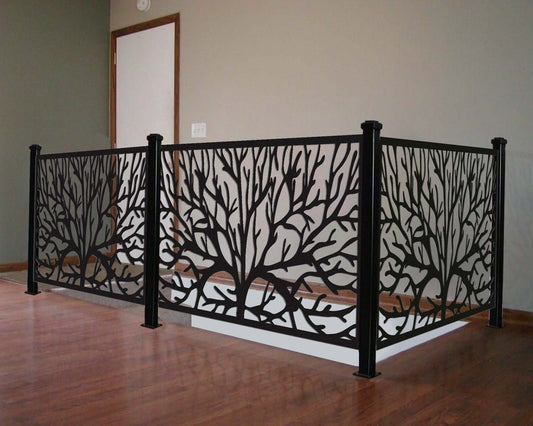 Custom Size Laser Cut Metal | Railing Panel | Modern Indoor & Outdoor Materıal | Privacy Screen